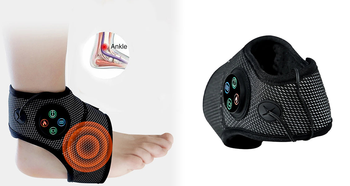Elektrisk Opvarmet Ankel Fodmassageapparat
