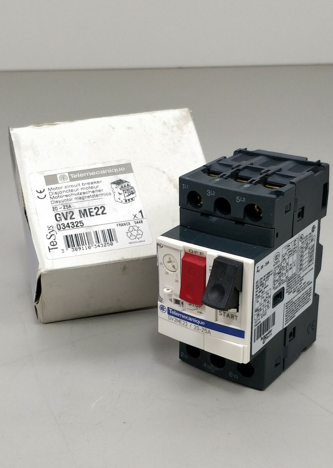 telemecanique-gv2me22-20-25a-motor-circuit-breaker_0.jpg TELEMECANIQUE GV2ME22 / 20-25A Motor circuit breaker