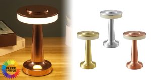 Retro Genopladelig LED Bordlampe Udsalg