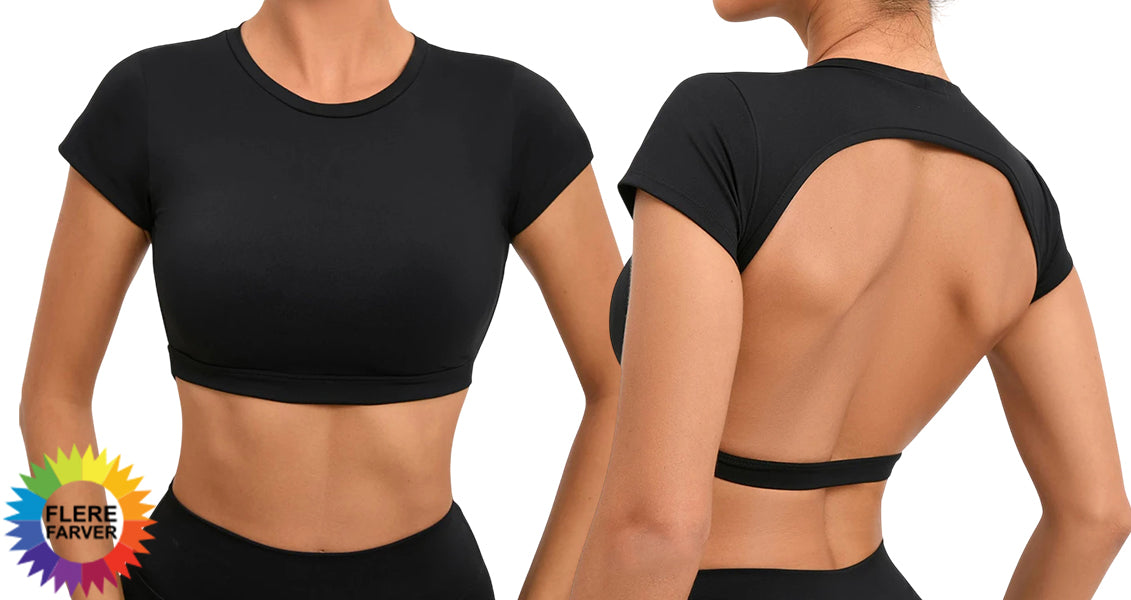 Rygfri Sports T-shirts til Kvinder Online salg