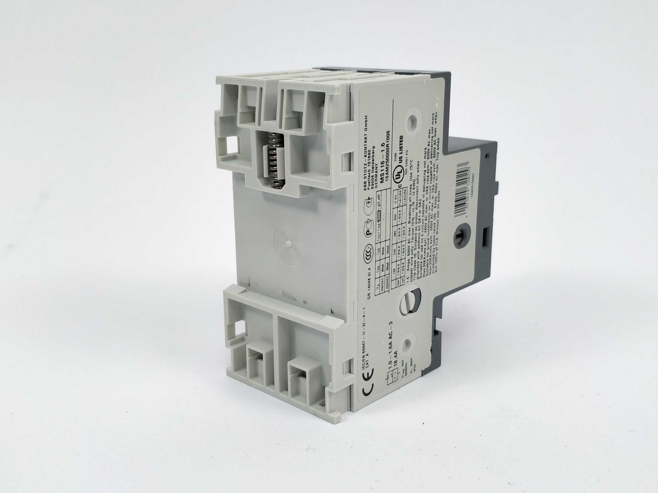 ABB 1SAM250000R1006 MS116-1.6 Online nu