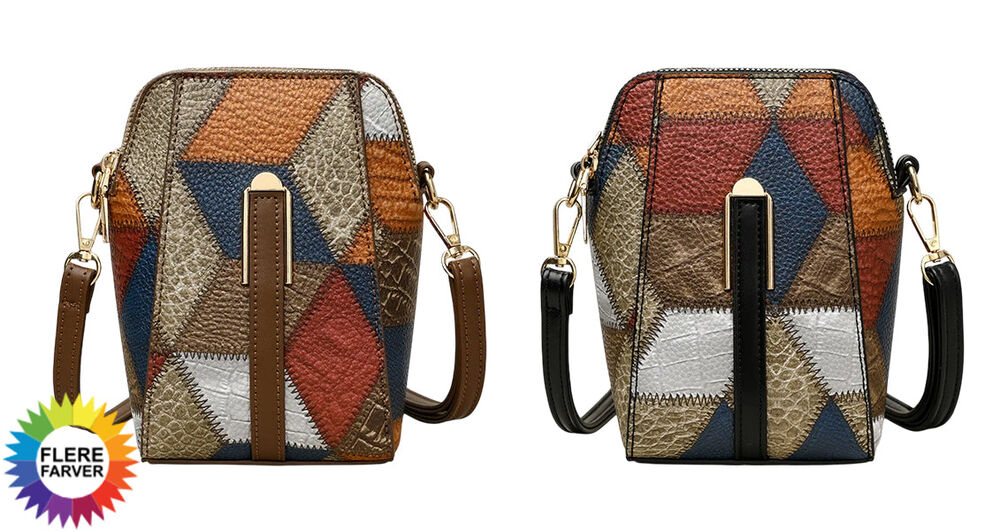 Lille Crossbody-Taske i PU-læder Online salg