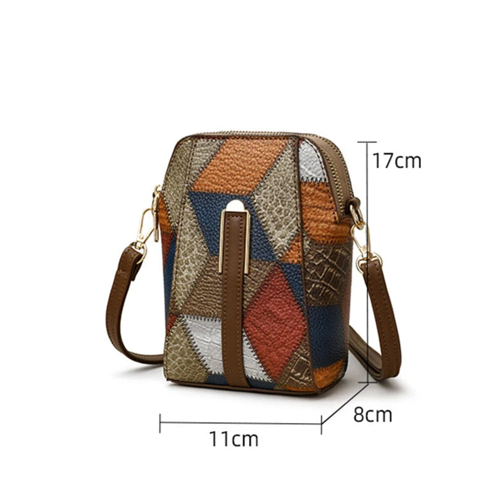 Lille Crossbody-Taske i PU-læder Online salg