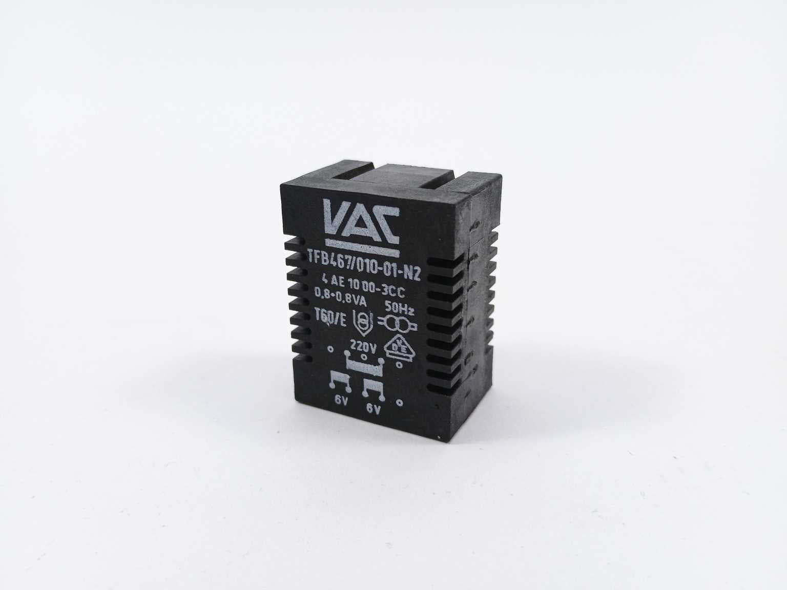 VAC TFB467/010-01-N2 PCB Transformer 0,8+0,8VA 50Hz T60/E 200V Rabat