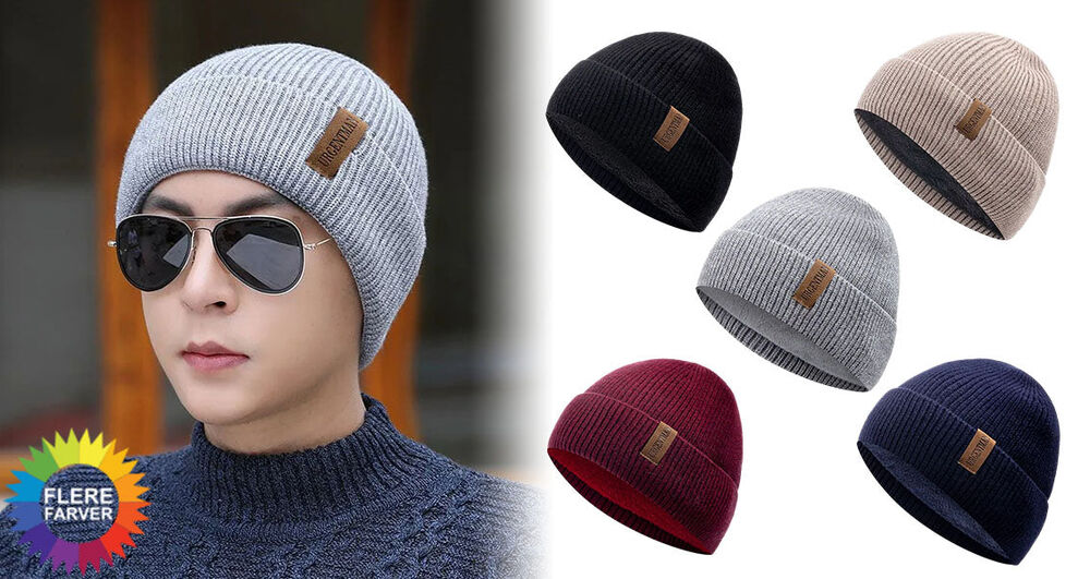 Varm Fleece Vinter Beanie Hue på udsalg