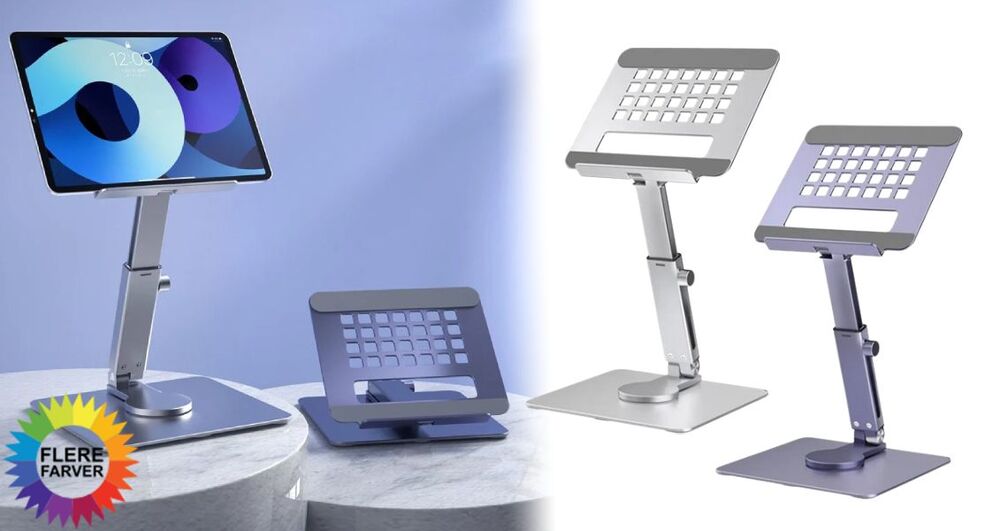Justerbart Tabletstativ i Aluminium med 360° Rotation