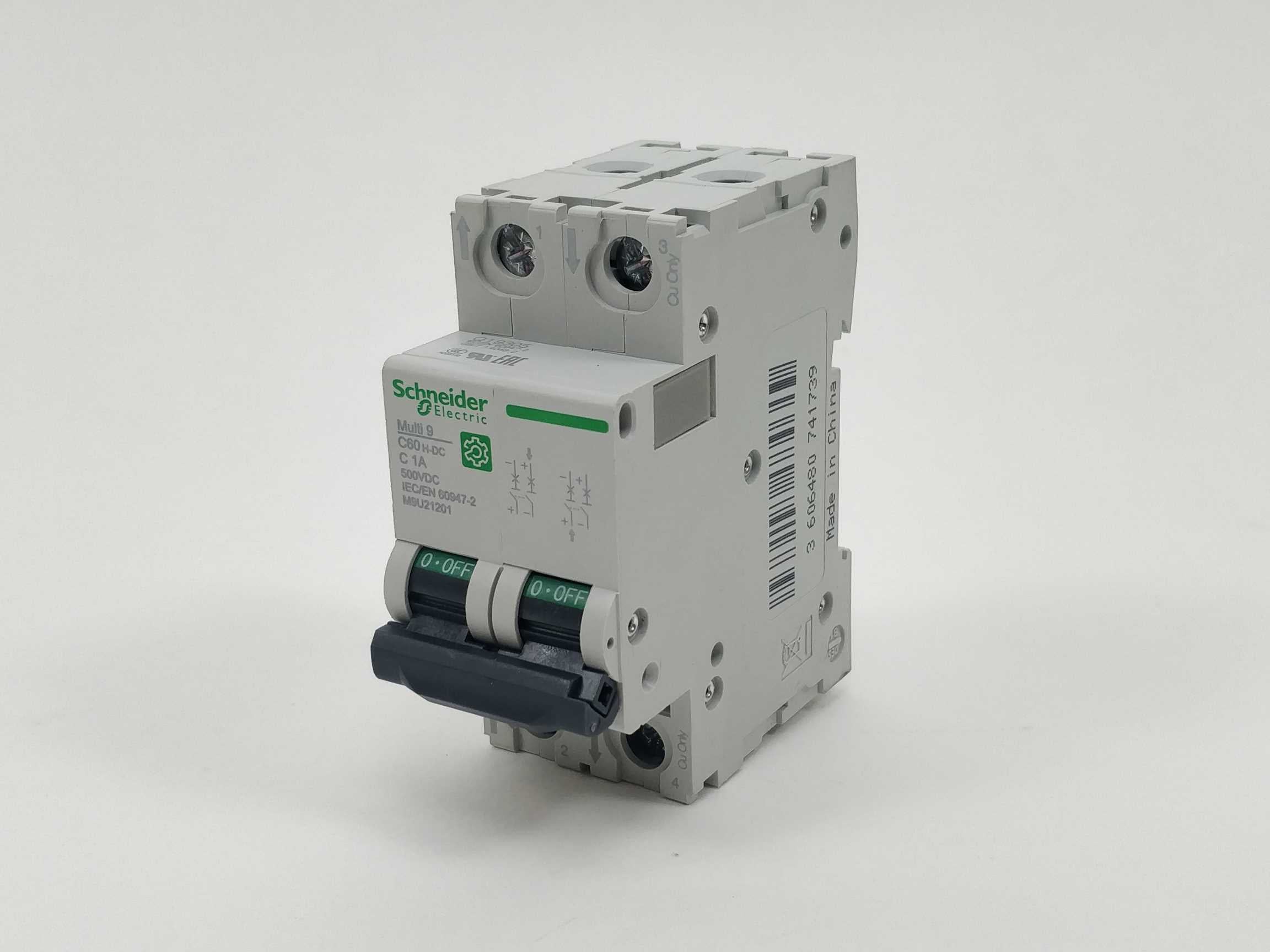 Schneider Electric M9U21201 C60H-DC C 1A Miniature circuit breaker Hot på udsalg