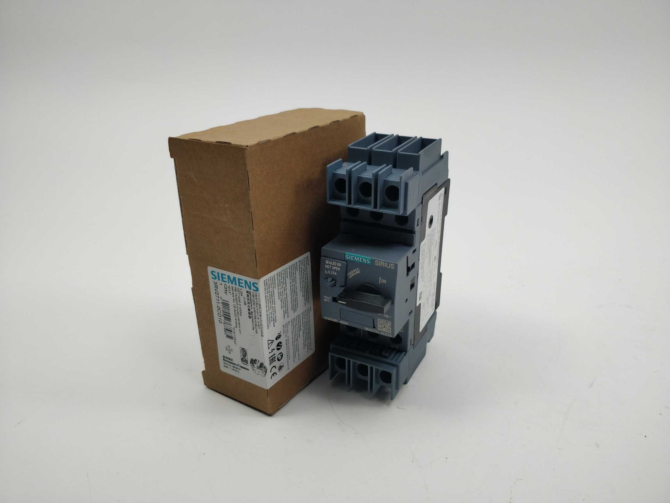 Siemens 3RV2711-0CD10 Circuit breaker. 0,25A Mode