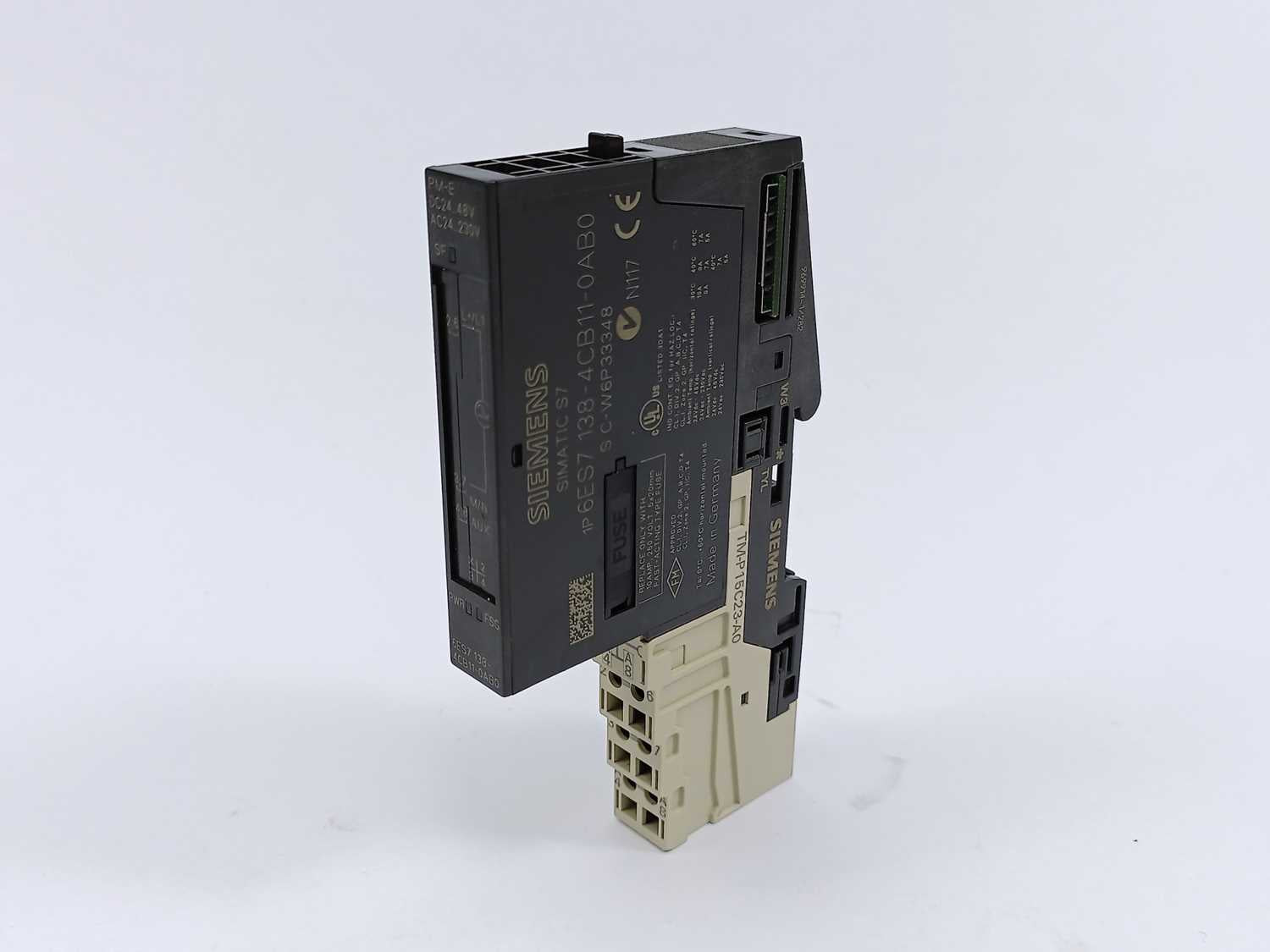 Siemens 6ES7138-4CB11-0AB0 SIMATIC Power Module E.01 w/ 6ES7193-4CD30-0AA0