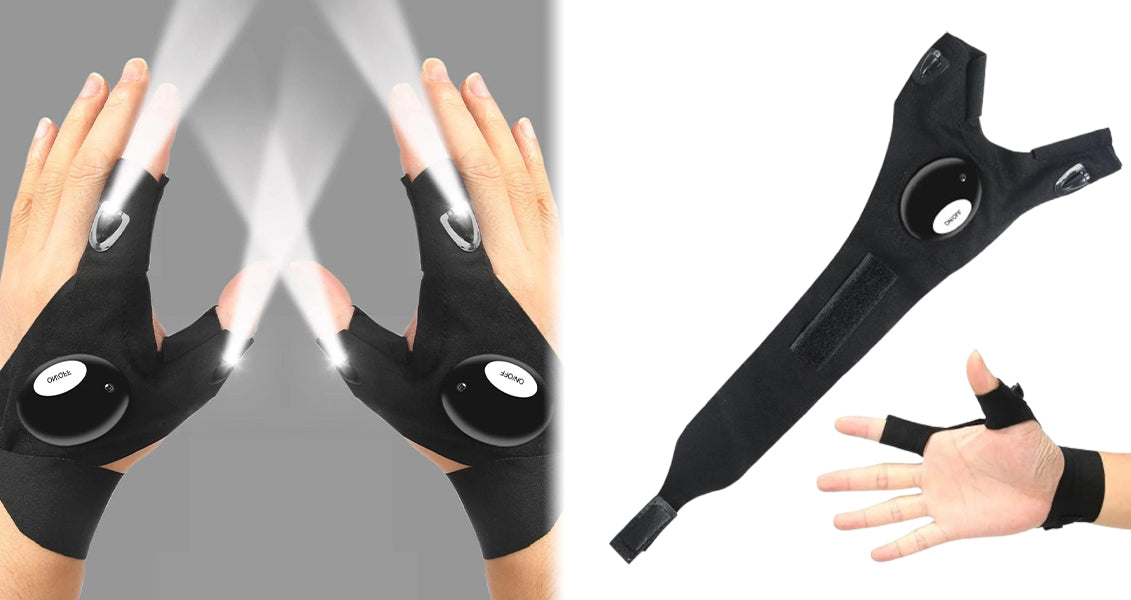 Handsker med LED Lys Hot på udsalg