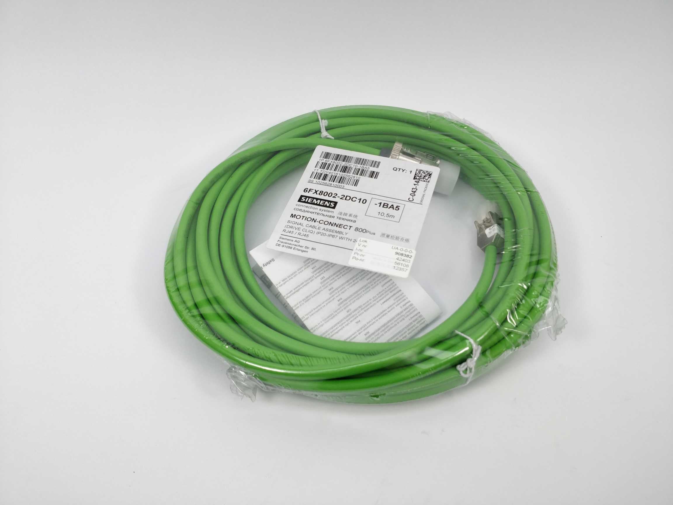 Siemens 6FX8002-2DC10-1BA5 Signal cable 10,5m på udsalg