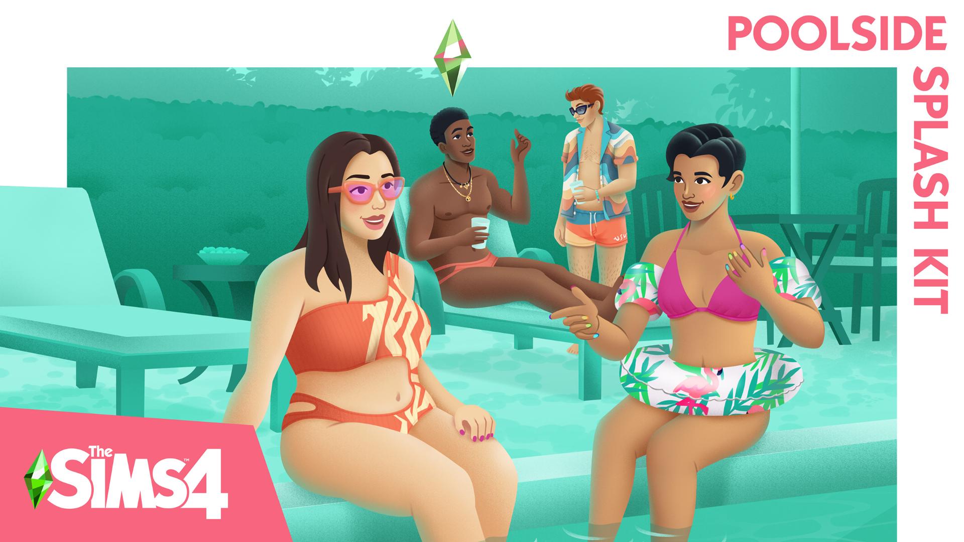 The Sims 4 - Poolside Splash Kit DLC Origin