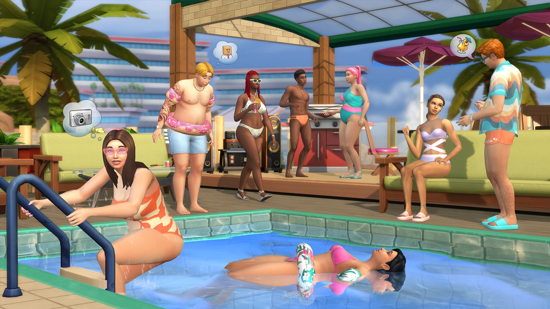 The Sims 4 - Poolside Splash Kit DLC Origin