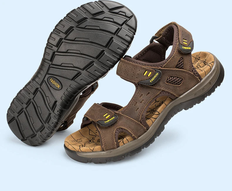 Sandaler i Ægte Læder til Mænd
