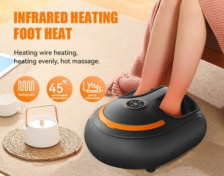 Opvarmet Elektrisk Fodmassageapparat