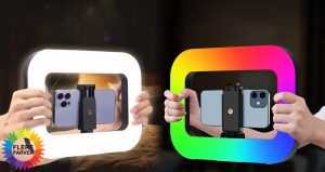 Bærbart Genopladeligt LED Selfie-lysel