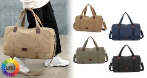 Herre Canvas Rejse Duffel Taske