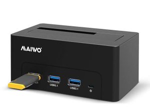 Maiwo K308H USB 3.1 GEN1 5Gbps Docking 1st 2,5-3,5 SATA-harddisk SSD op til 14TB med understøttelse af UASP 3xUSB3.1 hub Hot på udsalg