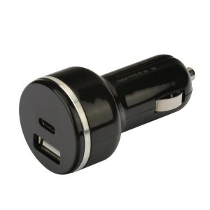 NÖRDIC hurtiglader USB C Power Delivery 18W og USB En hurtig oplader QC3.0 18WUSB biloplader Type C 18W + 18W QC3.0 på udsalg