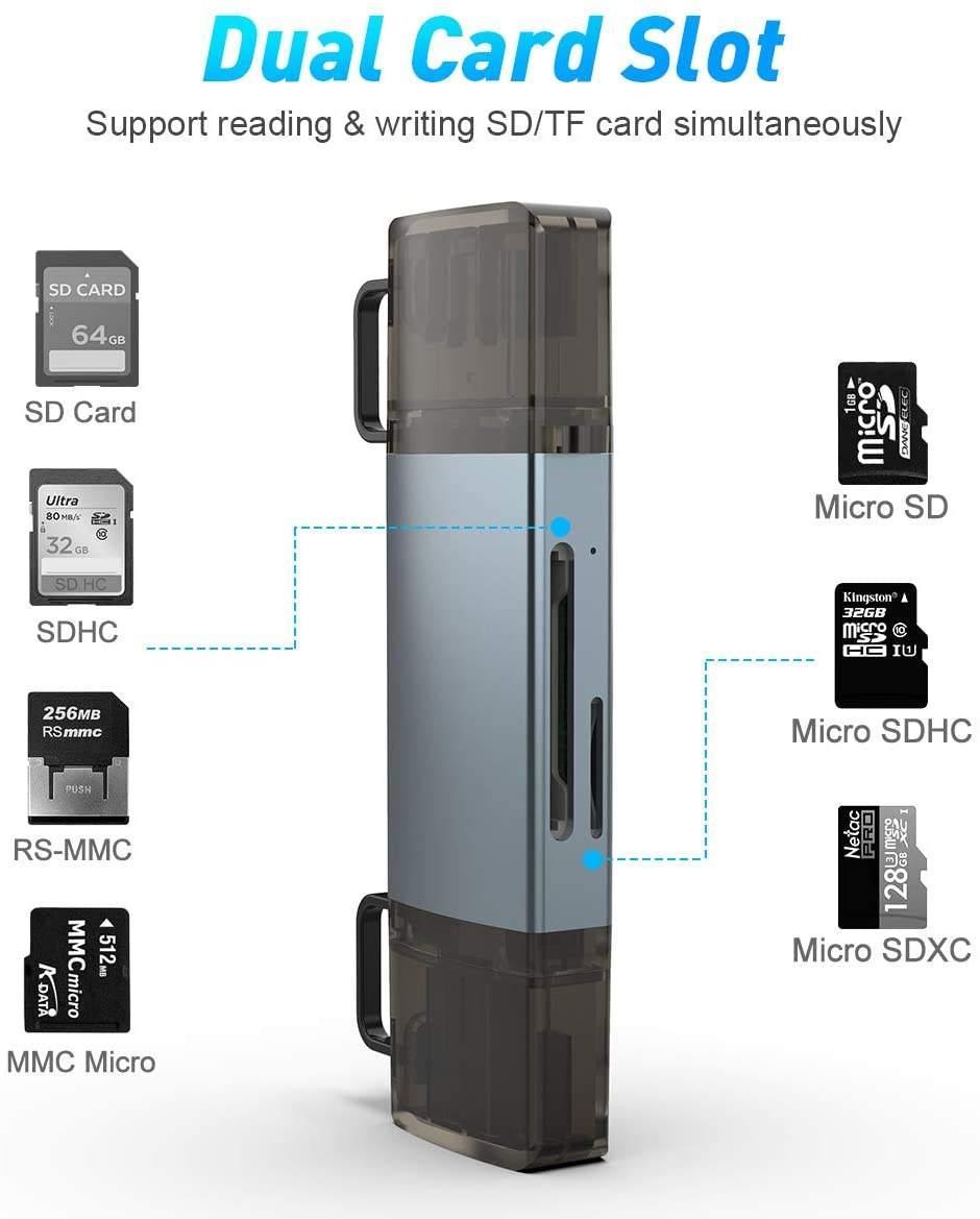 NÖRDIC USB 3.0 kortlæser 2 slot SD, MicroSD UHS-I Online nu