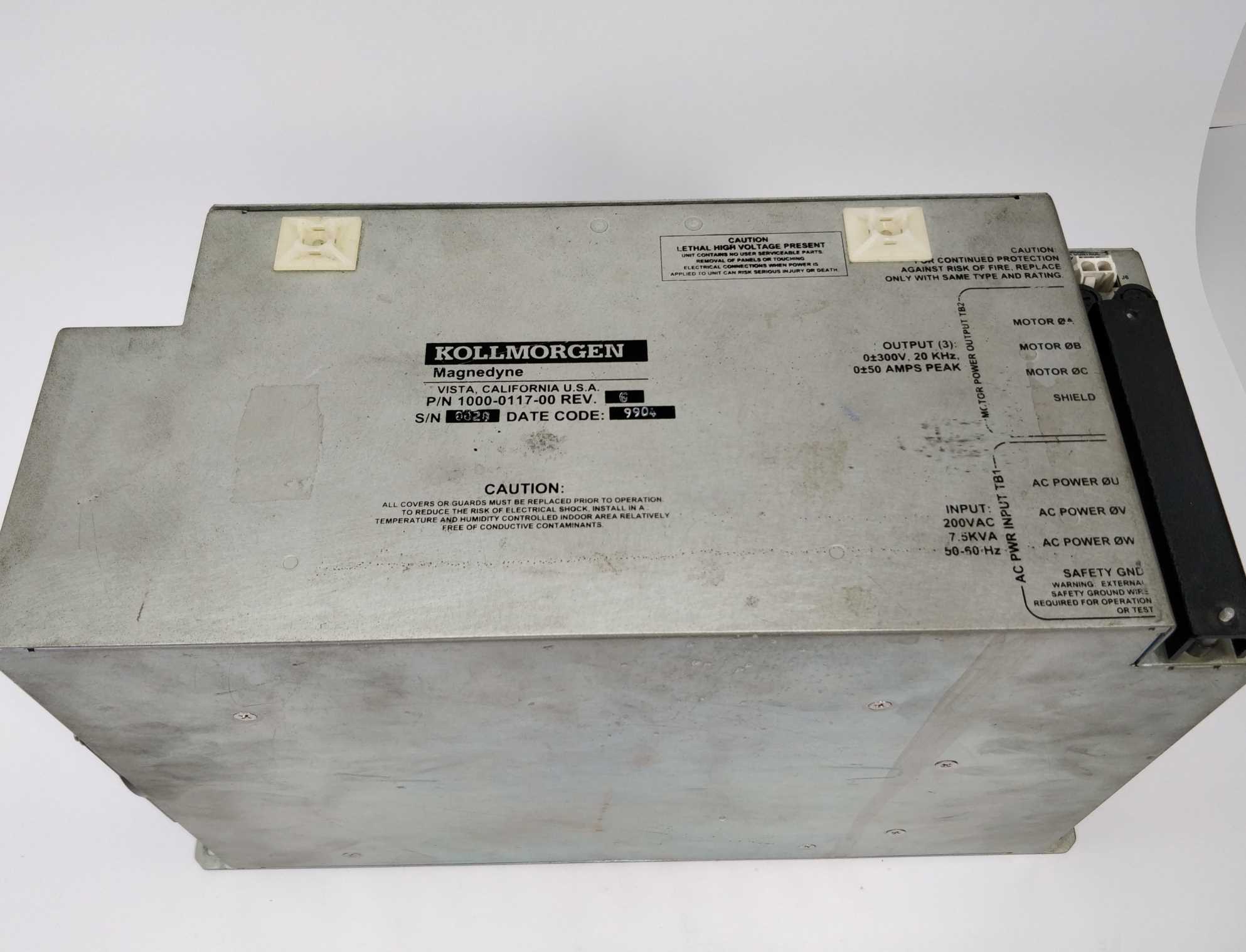 kollmorgen-1000-0117-00-rev-6-magnedyne-motor-drive_1.jpg KOLLMORGEN 1000-0117-00 Rev. 6 Magnedyne motor drive