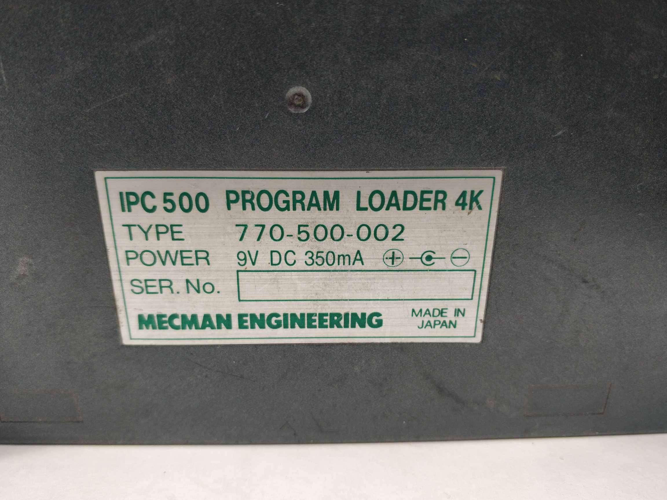 Mecman Engineering IPC Program Loader. 770-500-002 IPC Program Loader 4K Mode