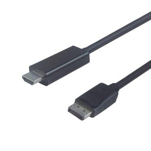 NÖRDIC 1m Displayport 1.2 til HDMI-kabel UHD 4K i 30Hz 10.8Gbps til HDTV dobbeltskærmet Online nu