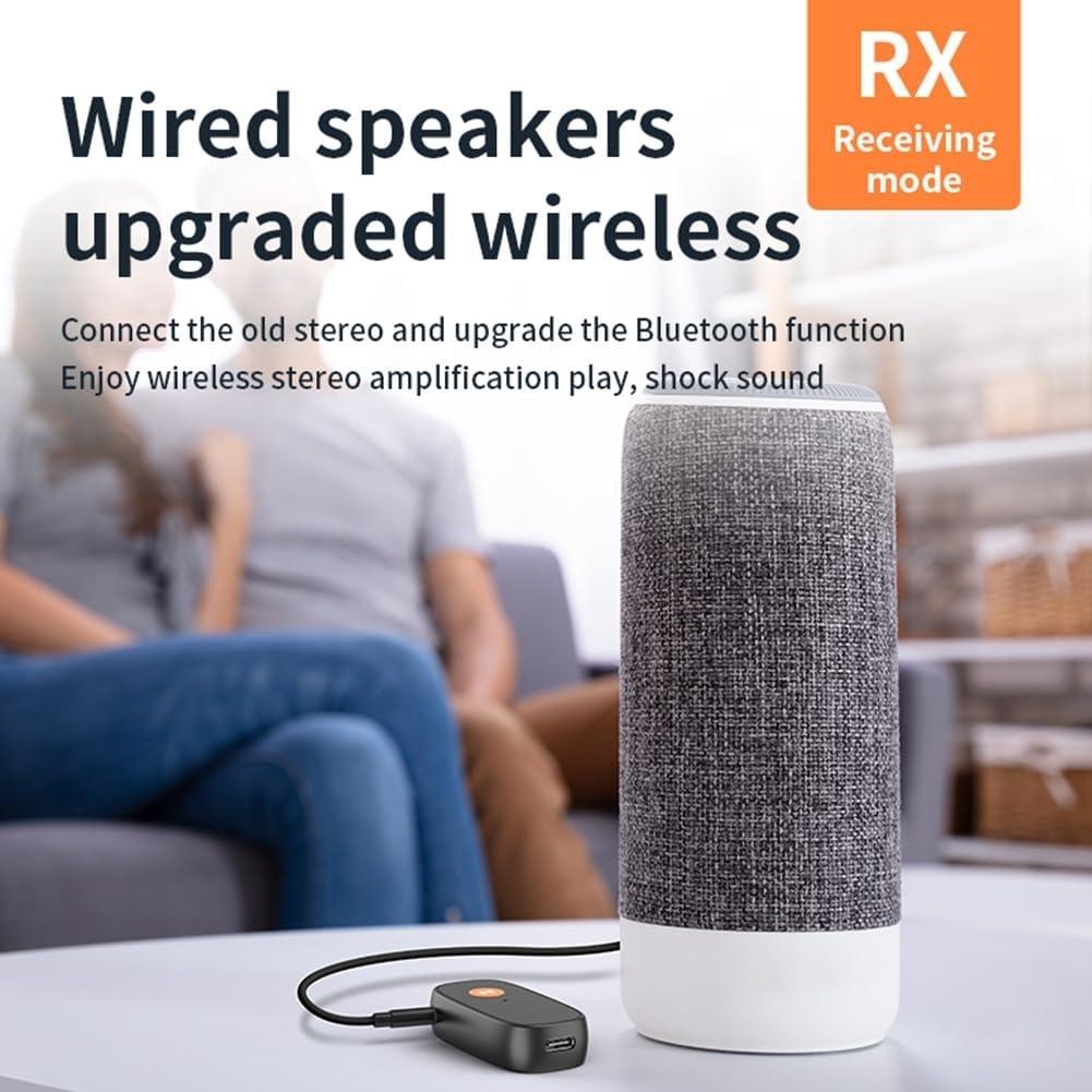NÖRDIC 2-i-1 Bluetooth 5.3 Modtager Sender Adapter 3.5mm Jack Til Bil Musik PC Lyd Aux Hovedtelefoner Online nu