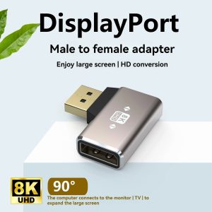 NÖRDIC Displayport adapter han til hun 8K60Hz 4K144/120/60Hz Online salg