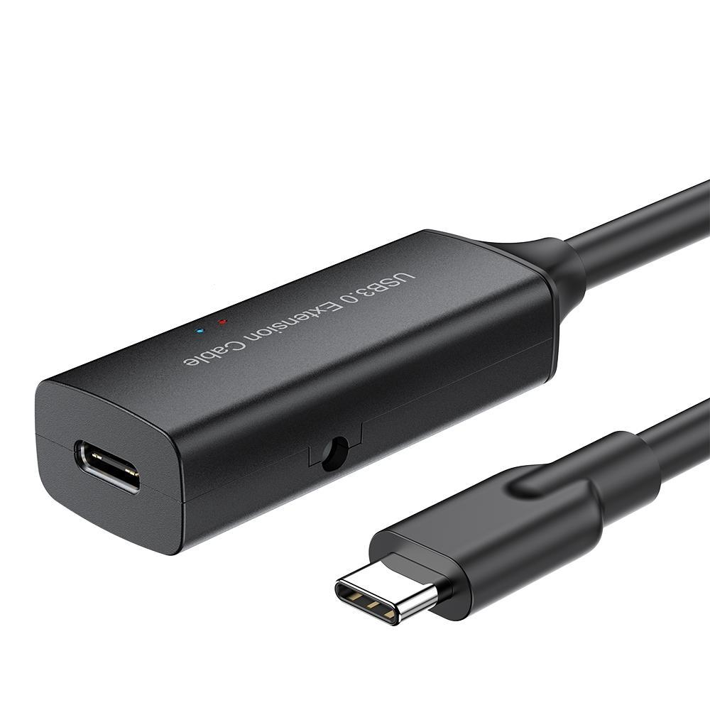 NÖRDIC aktiv 5m USB-C 3.0 SuperSpeed 5Gbps forlængerkabel han til hun Mode
