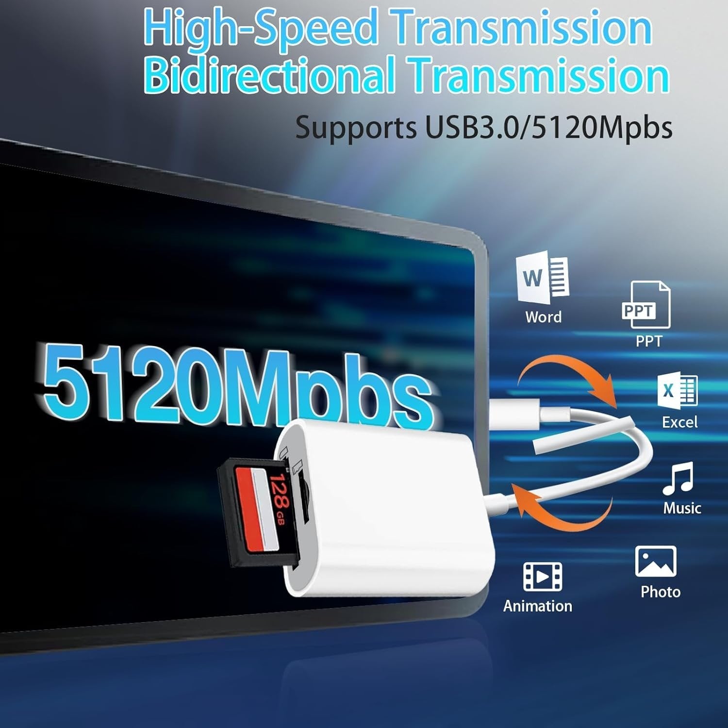NÖRDIC USB-C kortlæser 2 slot SD, MicroSD UHS-I Online salg