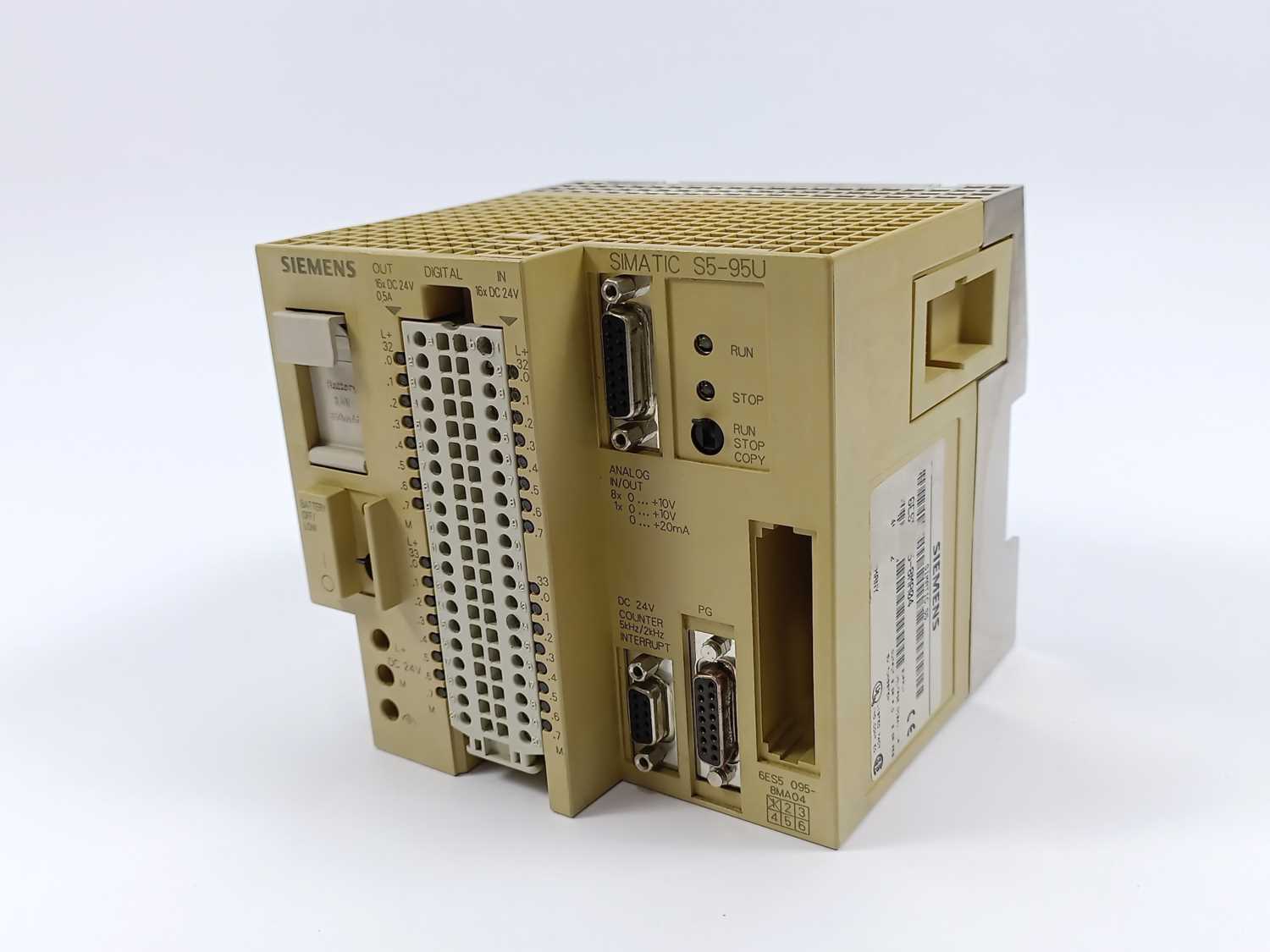 Siemens 6ES5095-8MA04 Simatic S5-95U Compact Unit 24V