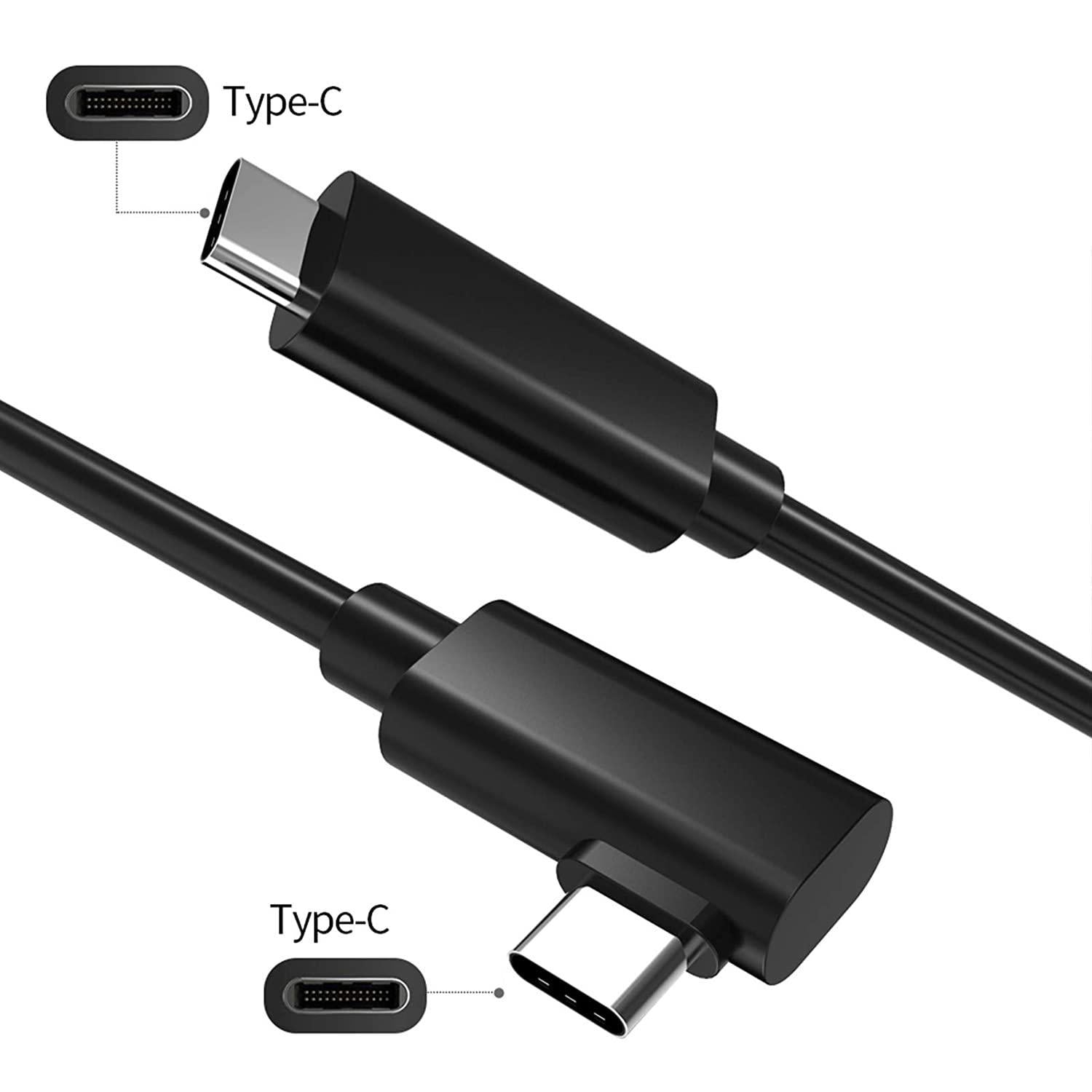 NÖRDIC VR Link-kabel 3m USB3.2 Gen1 USB-C til C 5Gbps 3A hurtigopladning Oculus Quest 2 Super Speed USB Link-kabel Mode