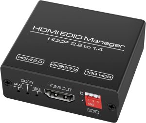 HDMI EDID-emulator - HDMI 2.0b 4K60Hz 18Gbps HDCP2.2 CEC HDR YUV 4:4:4 Online Hot Salg