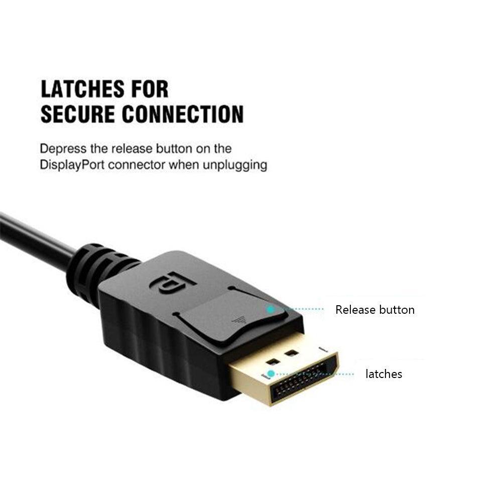 NÖRDIC Adapter DisplayPort 1.2 Mand til HDMI kvindelige 4K 30Hz Sort Rabat