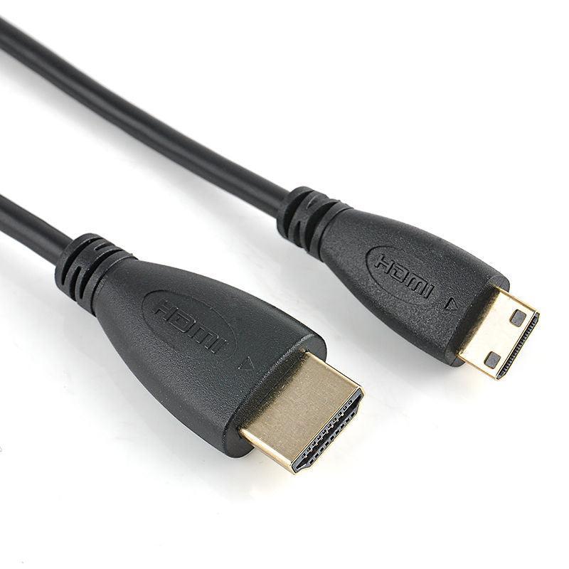 NÖRDIC HDMI til Mini HDMI kabel 50cm High Speed HDMI med Ethernet type A til type C han til mandlige sort