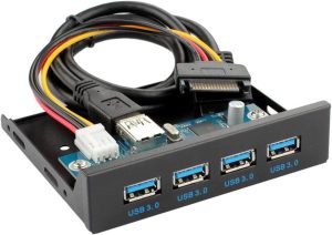 NÖRDIC 3,5" Floppy frontpanel 4xUSB3.0 5Gbps 20pin stik