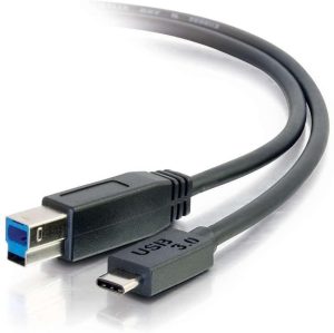 NÖRDIC USB 3.1 kabel USB C til USB B 5Gbps 2m USB printerkabel Mode
