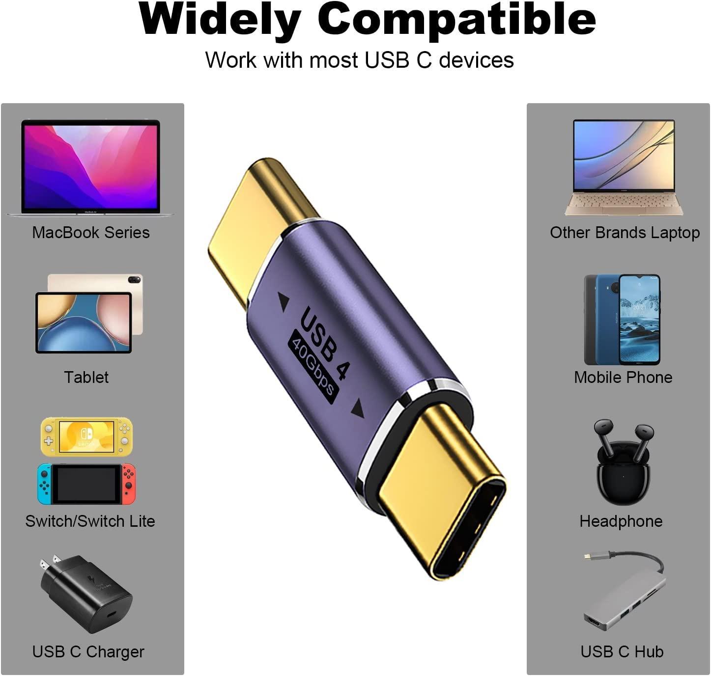 NÖRDIC USB4 adapter han til han 40G 8K60Hz PD100W Online