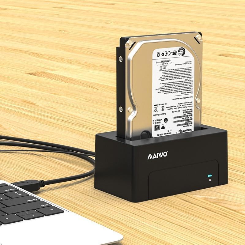 Maiwo K308C C USB 3.1 Gen2 10Gbps dockingstation til 1. 2.5 3.5 SATA-harddisk SSD op til 14TB med understøttelse af UASP, støtte SATAIII 6Gbps Hot på udsalg