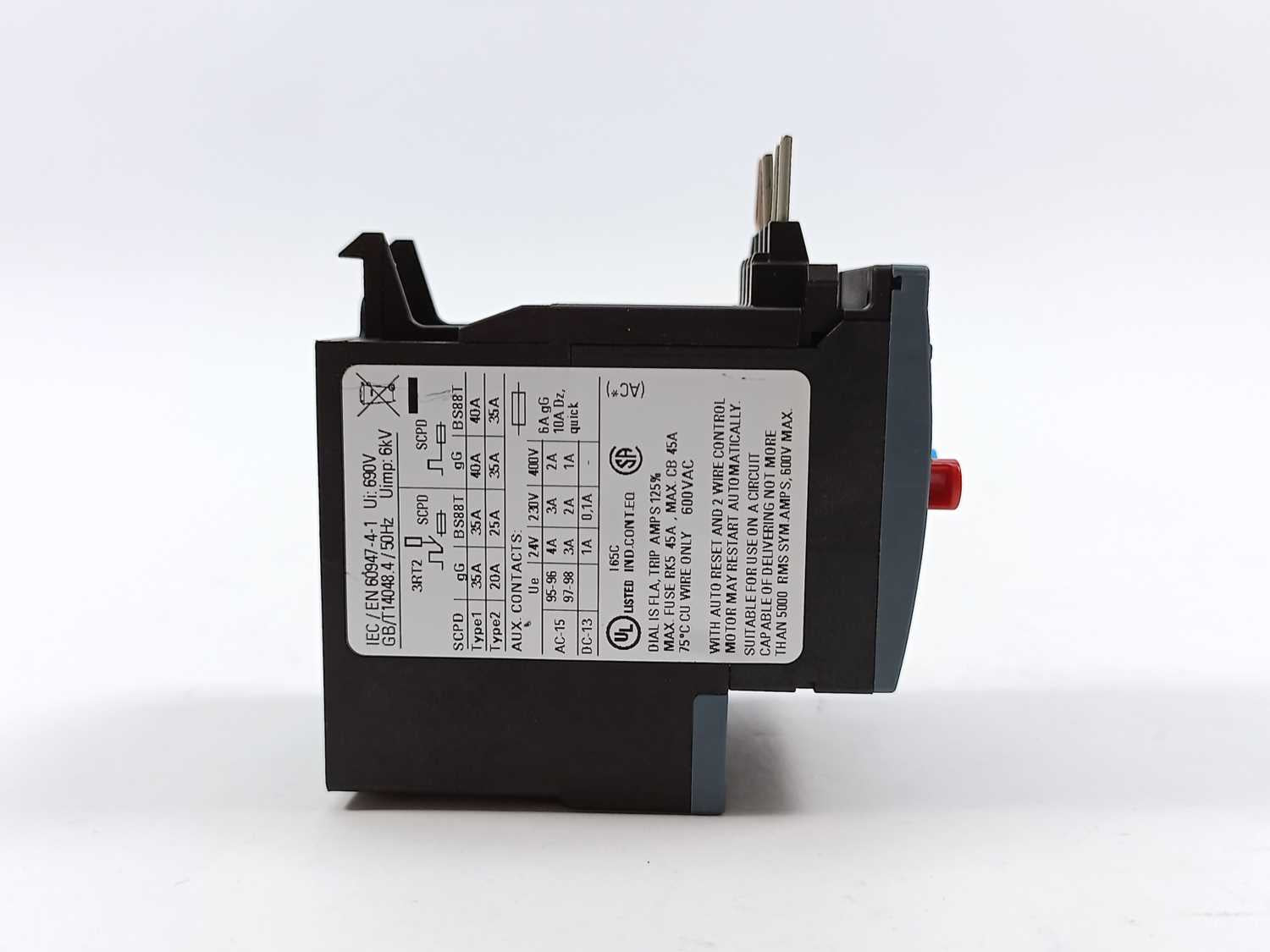 Siemens 3RU2116-1KB0 Overload relay 9.0...12.5 A