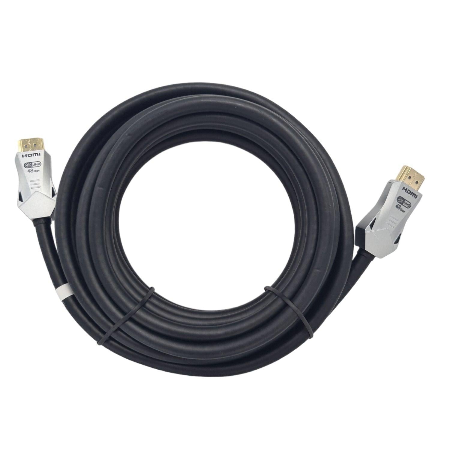 NÖRDIC CERTIFICEREDE KABLER 5m Ultra High Speed HDMI 2.1 8K 60Hz 4K 120Hz 48Gbps Dynamic HDR eARC VRR guldbelagte stik