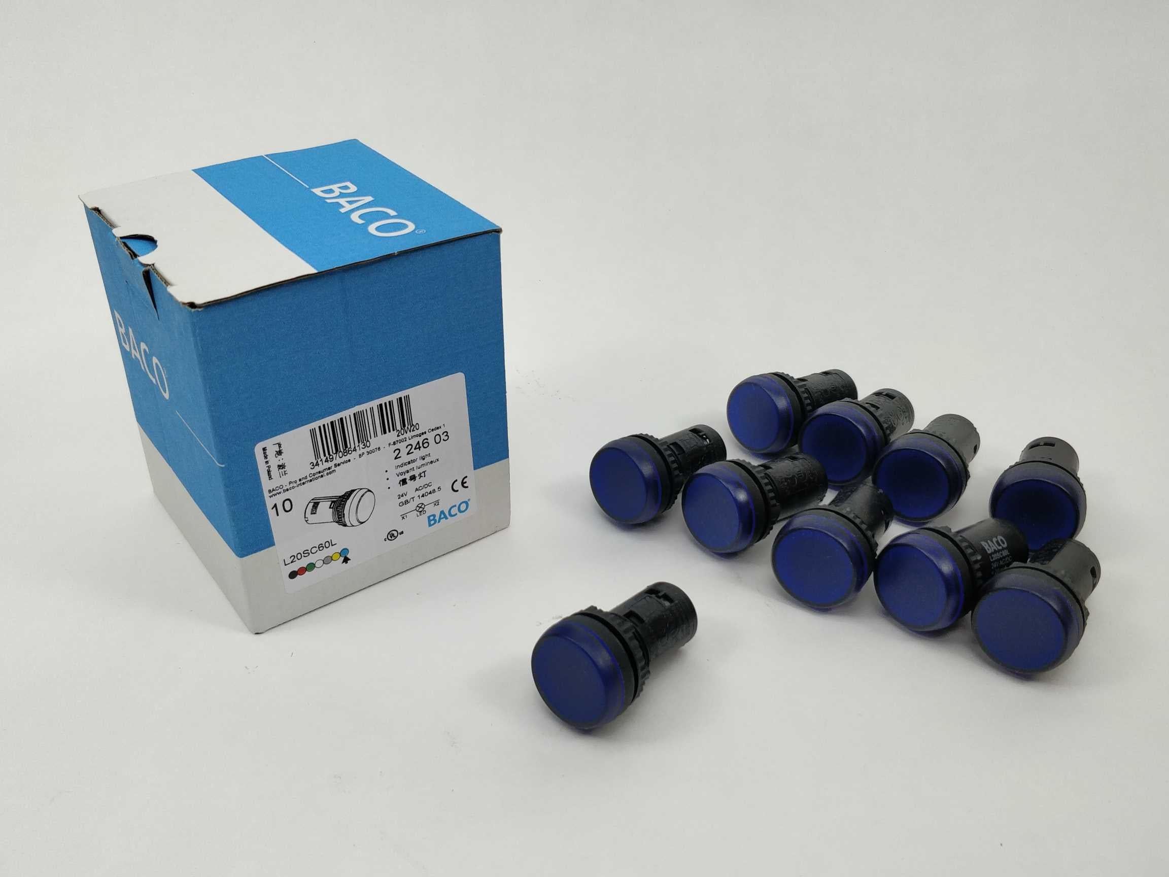 baco-l20sc60l-indicator-light-blue-voyant-lumineux-24v-10pcs_1.jpg BACO L20SC60L Indicator light Blue, Voyant lumineux, 24V. 10Pcs