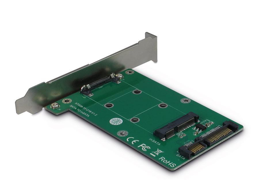Maiwo KT008A mSATA 27x30, 51x30, 70x30mm til SATA Adapter