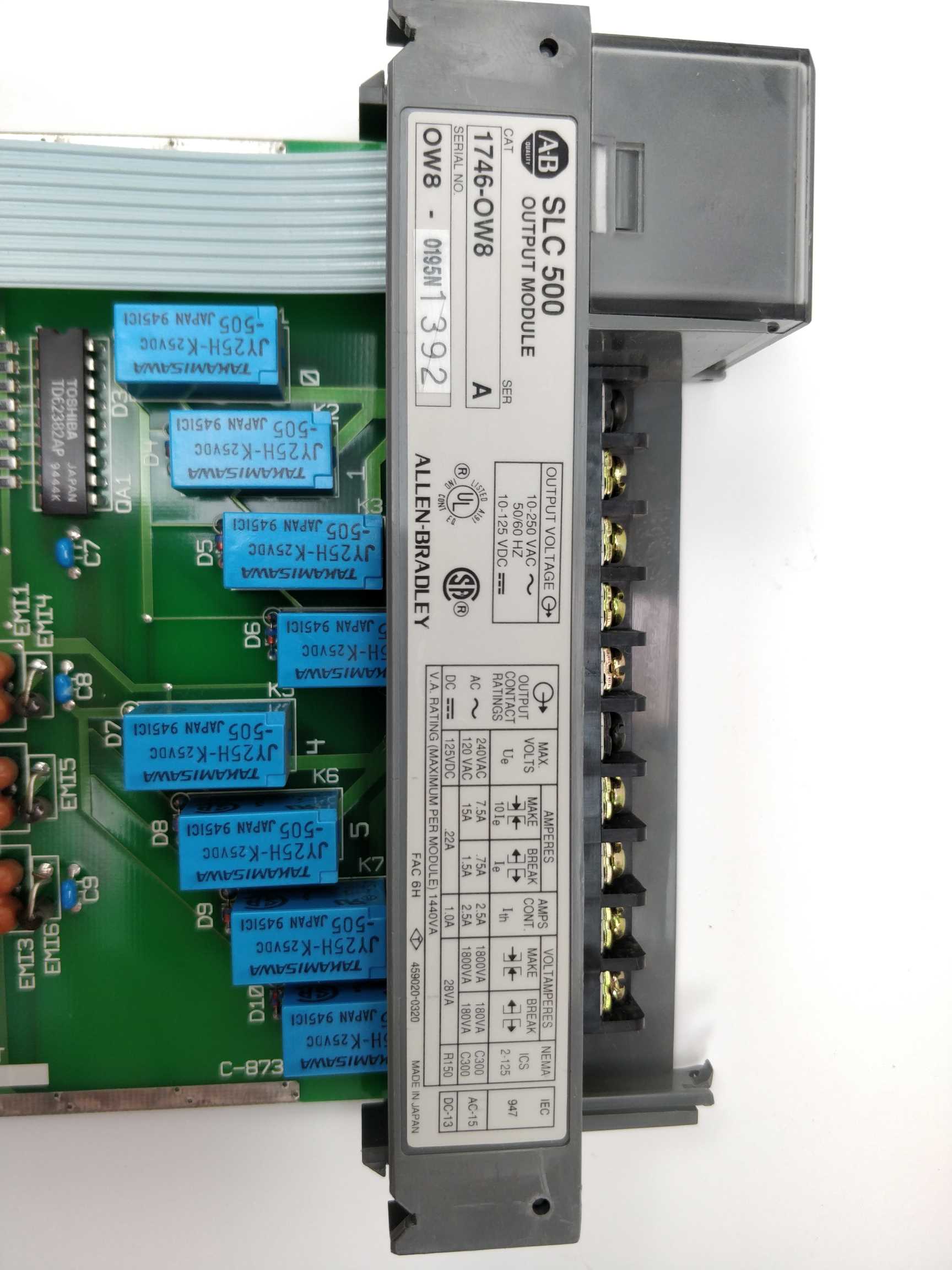 allen-bradley-1746-ow8-series-a-slc-500-output-module-missing-cover_1.jpg ALLEN-BRADLEY 1746-OW8 series A SLC 500 output module, missing cover