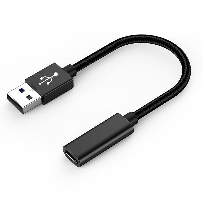 NÖRDIC USB C til OTG USB A Adapter Metal Black 15cm Levere