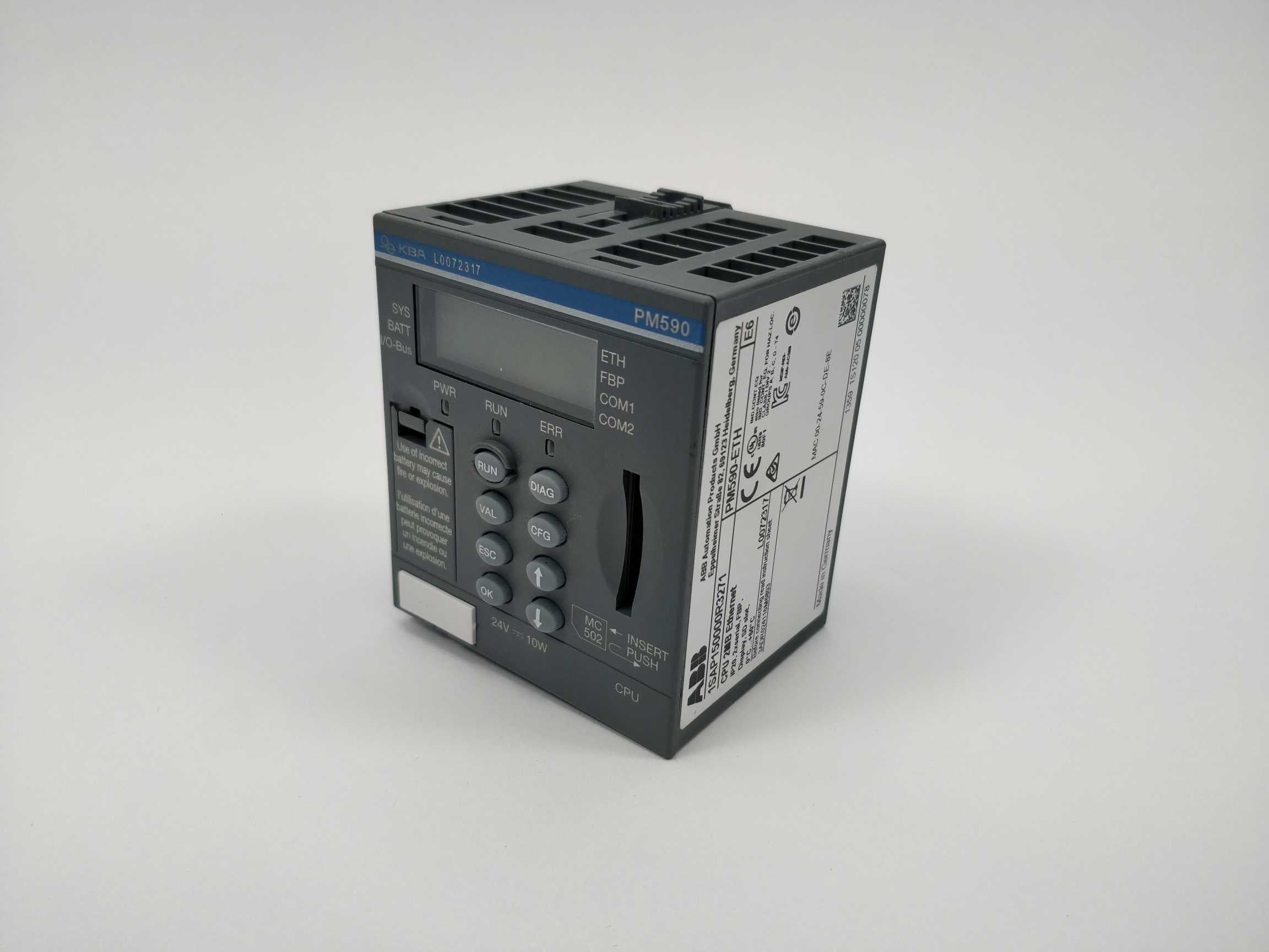 ABB 1SAP150000R3271 PM590-ETH-KBA CPU 2MB ETHERNET Online salg