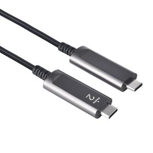 NÖRDIC 15m Active AOC Fiberkabel USB 3.1 Gen2 Type C til Type C 4K 60Hz 10Gbps PD60W Online nu