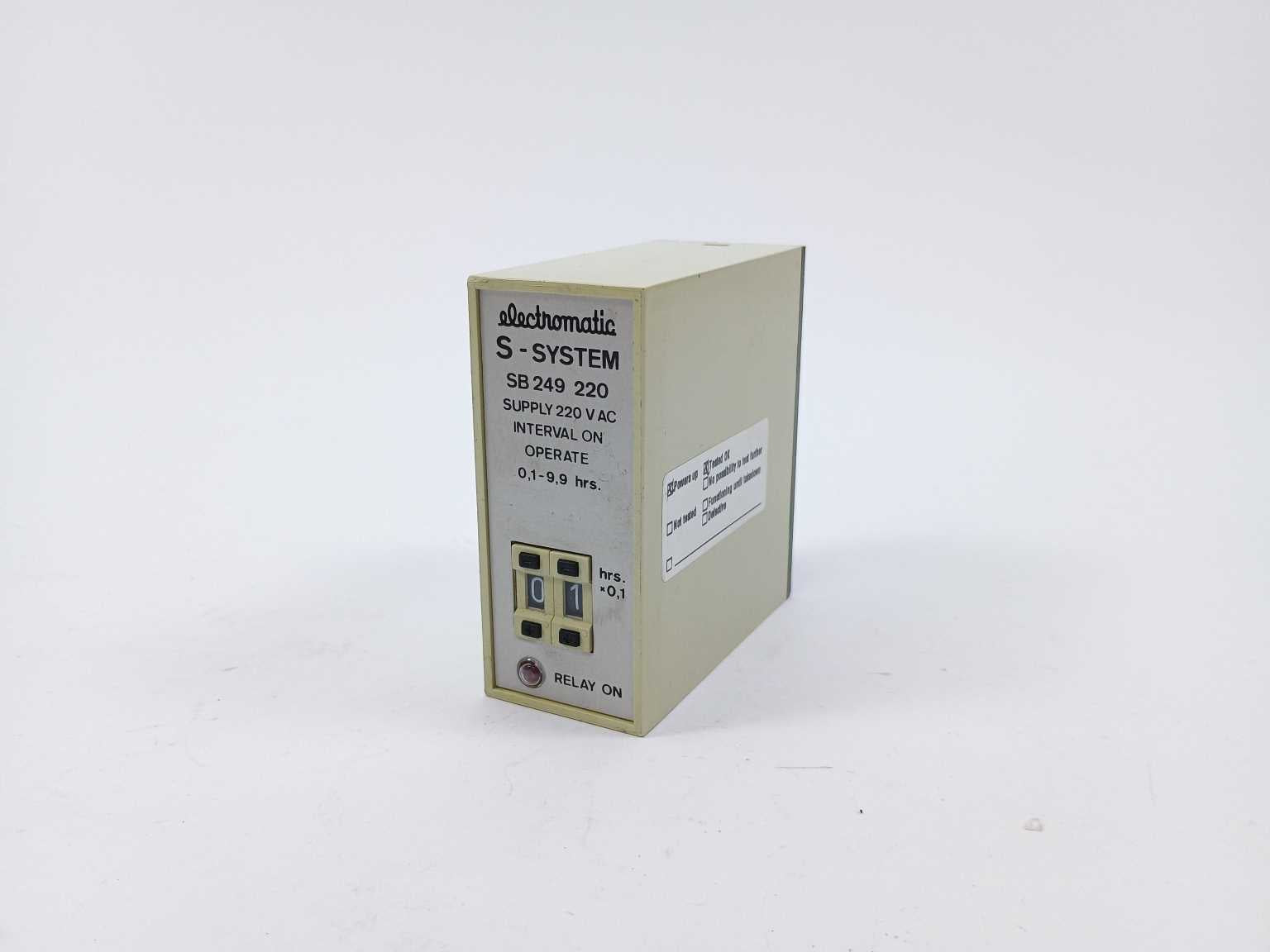Electromatic SB249220 Interval on Operate 0,1-9,9 hrs. Online Hot Salg