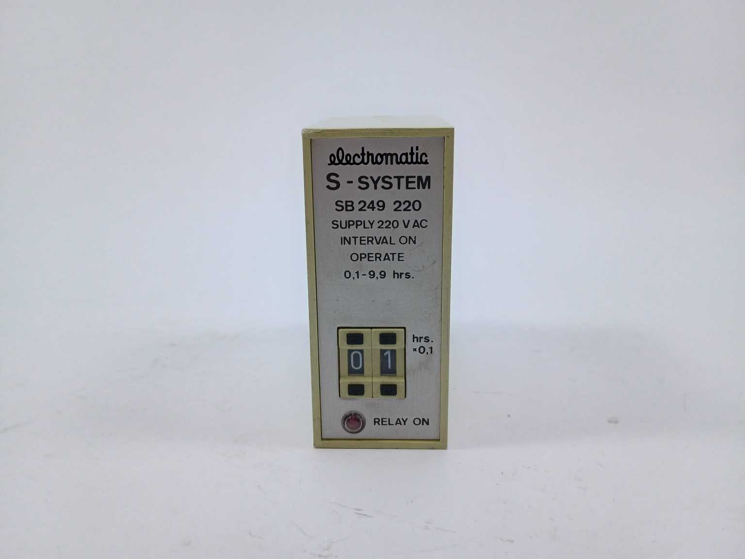 Electromatic SB249220 Interval on Operate 0,1-9,9 hrs. Online Hot Salg